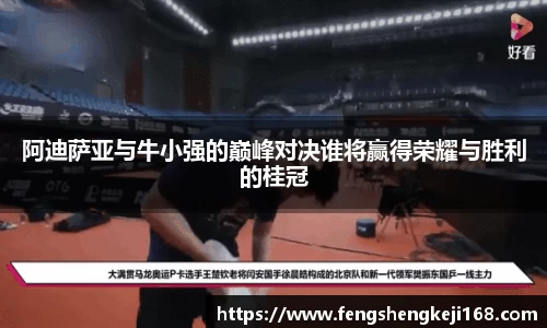 阿迪萨亚与牛小强的巅峰对决谁将赢得荣耀与胜利的桂冠